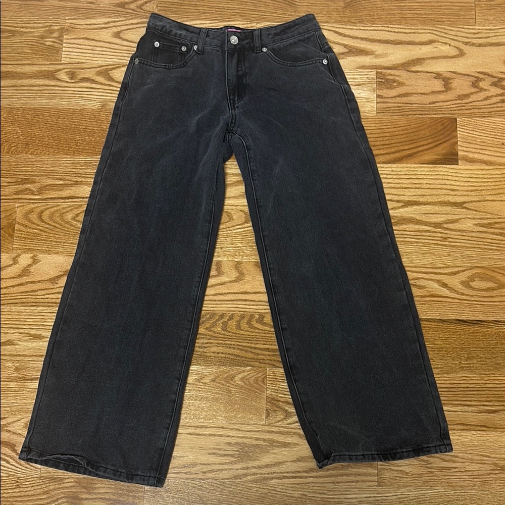 NEVER WORN Edikted Black Boyfriend Jeans High-Waisted Wide-Leg